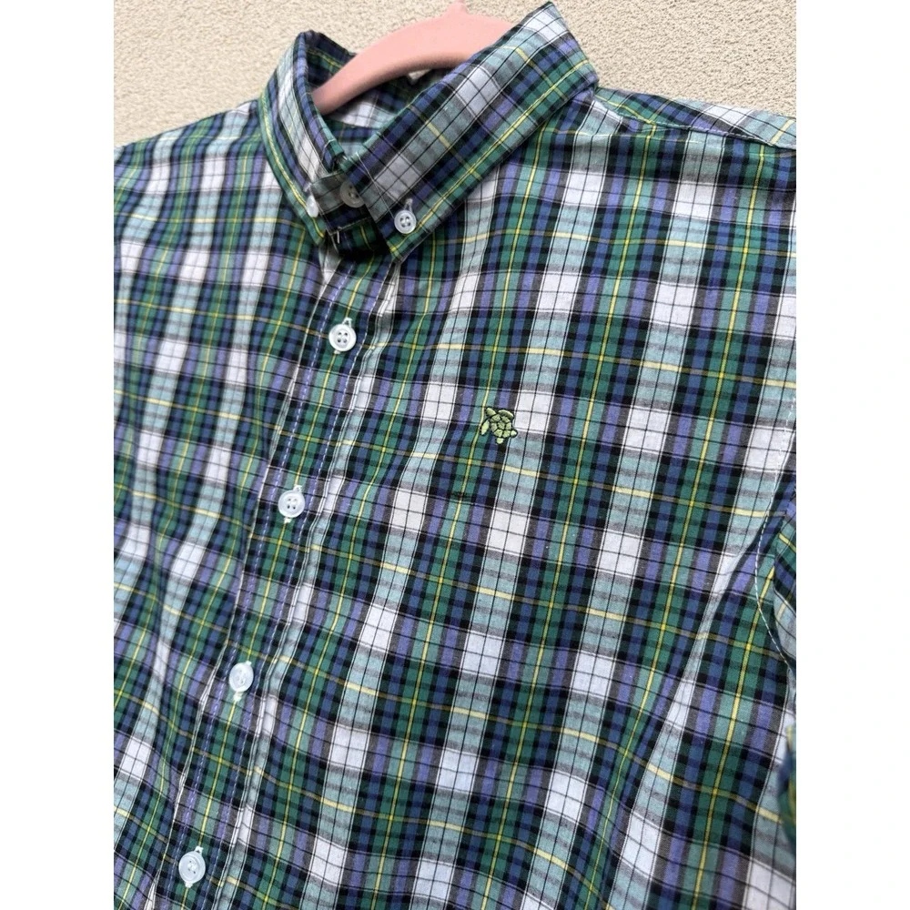 J. Bailey Boys Plaid Button Button Long Sleeve Shirt Size 12